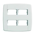 Kit 20 placa 4x4 2+2 Módulos Separados Lev - Ilumi