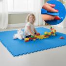 KIT 20 Placa Tapete Tatame EVA 50X50 10mm 40 Bordas Emborrachado Exercício Yoga Pilates Ginastica Proteção Bebe Criança Impermeável Antiderrapante