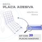 Kit 20 Placas Adesivas 400x135 mm para Armadilha Luminosa Refil