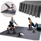 Kit 20 Placas Tatame Eva Preto Premium 50X50 Academia Ginásio Pilates
