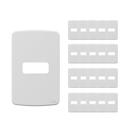 Kit 20 Placas Weg para Tomadas Composé 4x2 1 Posição Branca