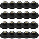 Kit 20 Plafons Taschibra Porcelana Redondo E27 Bivolt Preto Kit 20 Plafons Taschibra Porcelana Redondo E27 Bivolt Preto