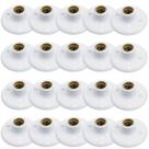Kit 20 Plafons Taschibra Porcelana Redondo E27 Bivolt