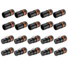 Kit 20 Plug XLR Fêmea e Macho Rotativo Low Profile Rack Kit 20 Plug XLR Fêmea e Macho Rotativo Low Profile Rack