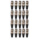 KIT 20 Plug XLR Fêmea Metal Simples Cromado MXT KIT 20 Plug XLR Fêmea Metal Simples Cromado MXT