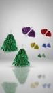 Kit 20 Pompons Metalizados Festa Carnaval Torcida 32cm