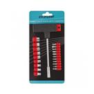 Kit 20 Pontas Bits/soquete Com Cabo T 1/2 Resistente 8vc Eda