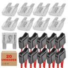 Kit 20 Porta Fusível Max Fio 4mm + 10 Fusíveis 80 Amperes