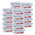 Kit 20 Pote Vidro Hermético Retangular 370ml Papinha Pequeno Kit 20 Pote Vidro Hermético Retangular 370ml Papinha Pequeno