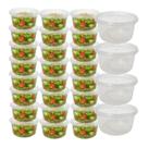 Kit 20 Potes 250 Ml Transparente Marmita Fitnees Bpa Free