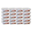 Kit 20 Potes Hermetico Vidro Liso 1040ml Grande Marmitas Frutas
