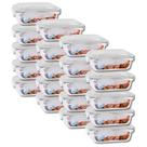Kit 20 Potes Hermeticos com Tampa 370ML Pequeno Lanche Marmita