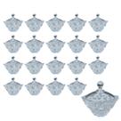 Kit 20 Potiche Baleiro Bomboniere de Vidro Doces Com Tampa Decorativo 245ml