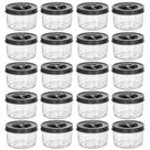 Kit 20 Potinhos Redondo 300ml Transparente Tampa de Rosca Papinha de Bebê Tempero BPA FREE