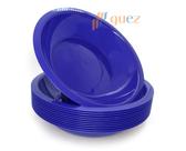 Kit 20 prato escolar azul bic 600ml em polipropileno merenda lanches Kit 20 prato escolar azul bic 600ml em polipropileno merenda lanches