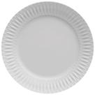 Kit 20 Pratos Rasos de Porcelana Germer Branca 26,5cm Relevo Diamante Restaurante Mesa Posta Kit 20 Pratos Rasos de Porcelana Germer Branca 26,5cm Relevo Diamante Restaurante Mesa Posta