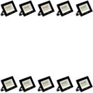 Kit 20 Refletor Led Volter Ip65 50w 6500k Preto 4000lm Kit 20 Refletor Led Volter Ip65 50w 6500k Preto 4000lm