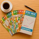 Kit 20 Revistas PicNic - Caça-palavras cruzadas passatempo lógica diversão cruzadinha jogos desafios