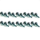 Kit 20 Rodizio Rodinha de Silicone Fixo Anti Risco para Sofá Retrátil 38mm