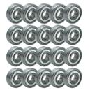 Kit 20 Rolamentos 6201 Zz Rígido 12x32x10