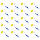 Kit 20 Rolo Espuma Tigre 5cm com Suporte Pintura Simples