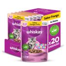 Kit 20 Sachês Whiskas Gato Filhote Frango 85g