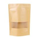 Kit 20 Sacos Kraft C/ Zip Lock Visor Stand Up Pouch 15x22cm