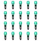 Kit 20 Sinaleiros Iluminado 9mm CCA-24G LED 24Vcc / Vca Sibratec - Verde Kit 20 Sinaleiros Iluminado 9mm CCA-24G LED 24Vcc / Vca Sibratec - Verde