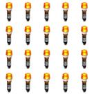 Kit 20 Sinaleiros Iluminado 9mm CCA-24Y LED 24Vcc / Vca Sibratec - Amarelo