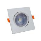 Kit 20 Spot Led 7W Quadrado 3000K Branco Quente Direcionável Embutir