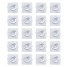 Kit 20 Spot Led Embutir 5w Banheiro Mr16 4000k Direcionavel