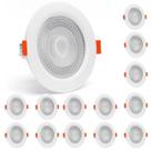 Kit 20 Spot LED Embutir 7W Redondo 4000K Branco Neutro Econômico