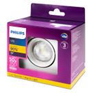 Kit 20 spot led quadrado 5w = 50w bivolt philips residencial