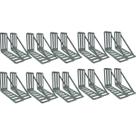 Kit 20 Suporte Para Cabeceira Cama Box Par De Framer 330x60 Aço Galvanizado Kit 20 Suporte Para Cabeceira Cama Box Par De Framer 330x60 Aço Galvanizado