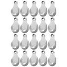 Kit 20 Suporte Para Tubo Oblongo Cabideiro Guarda Roupa Closet Armário Cromado Oval Conjunto Multiuso
