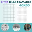 Kit 20 Telas Aramada 40x60cm Organização de Acessórios Painel Decorativo Mural Inspiração