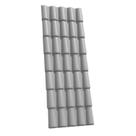 Kit 20 Telhas Colonial PVC 2,30x0,86cm 5 Ondas Permatti