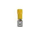 Kit 20 Terminal Elétrico Encaixe Fêmea 2,70-6,60mm Amarelo