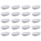 Kit 20 Travessas de Melamina para Restaurantes 23cm Milão Lyor Brancas Servir Saladas Entradas Kit 20 Travessas de Melamina para Restaurantes 23cm Milão Lyor Brancas Servir Saladas Entradas