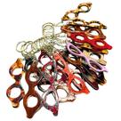Kit 20 Un Chaveiro Óculos Ótica Acetato armação metal atacado conserto reposição chave otica acessórios ferramenta grau sol solar pendurar