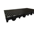Kit 20 Un Palete Estrado Piso Plástico Preto 50x25