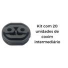 Kit 20 Unidades Borracha Coxim Carro Uno Fire/Doblo/Punto