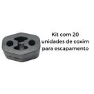 Kit 20 Unidades Borracha Coxim Escapamento Carro Polo/Fox