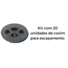 Kit 20 Unidades Borracha Escapamento Carro Palio/Siena/Strada