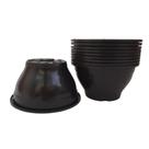 Kit 20 Vasos Cuia 18 Plástico Cor Preto Jardins E Hortas