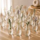 Kit 20 Vasos de Vidro Transparente Decorativo Pequeno Para Flores Arranjos Minimalistas Centro Mesa Kit 20 Vasos de Vidro Transparente Decorativo Pequeno Para Flores Arranjos Minimalistas Centro Mesa
