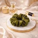 Kit 20 Xuxinha de Cetim com Costura Embutida Scrunchies Laço de Cabelo Anti Frizz