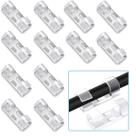 Kit 200 Clips Suporte Organizador Cabos Fios Transparente