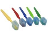 Kit 200 Escovas de dente infantil protetor de cerdas macias