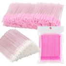 Kit 200 Escovinhas + 200 Pincéis Boca + 200 Microbrush Para Cílios Maquiagem
